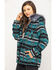 Image #5 - Outback Trading Co. Women's Turquoise Aztec Myra Jacket, Turquoise, hi-res