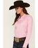 Image #2 - Ariat Women's R.E.A.L Team Kirby Long Sleeve Button-Down Stretch Western Shirt, Pink, hi-res