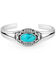 Image #1 - Montana Silversmiths Women's Blue Mesa Turquoise Cuff Bracelet , Silver, hi-res