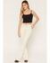 Image #1 - Wrangler Retro Women's Allie High Rise Bailey Trouser Stretch Denim Jeans, White, hi-res