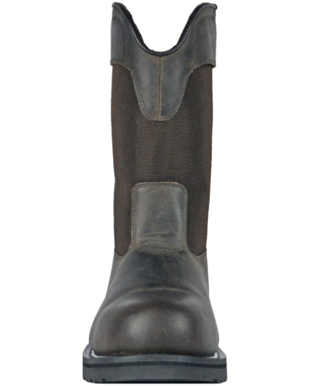 Image #4 - Hoss Men's Buck Wellington Work Boots - Steel Toe, Brown, hi-res