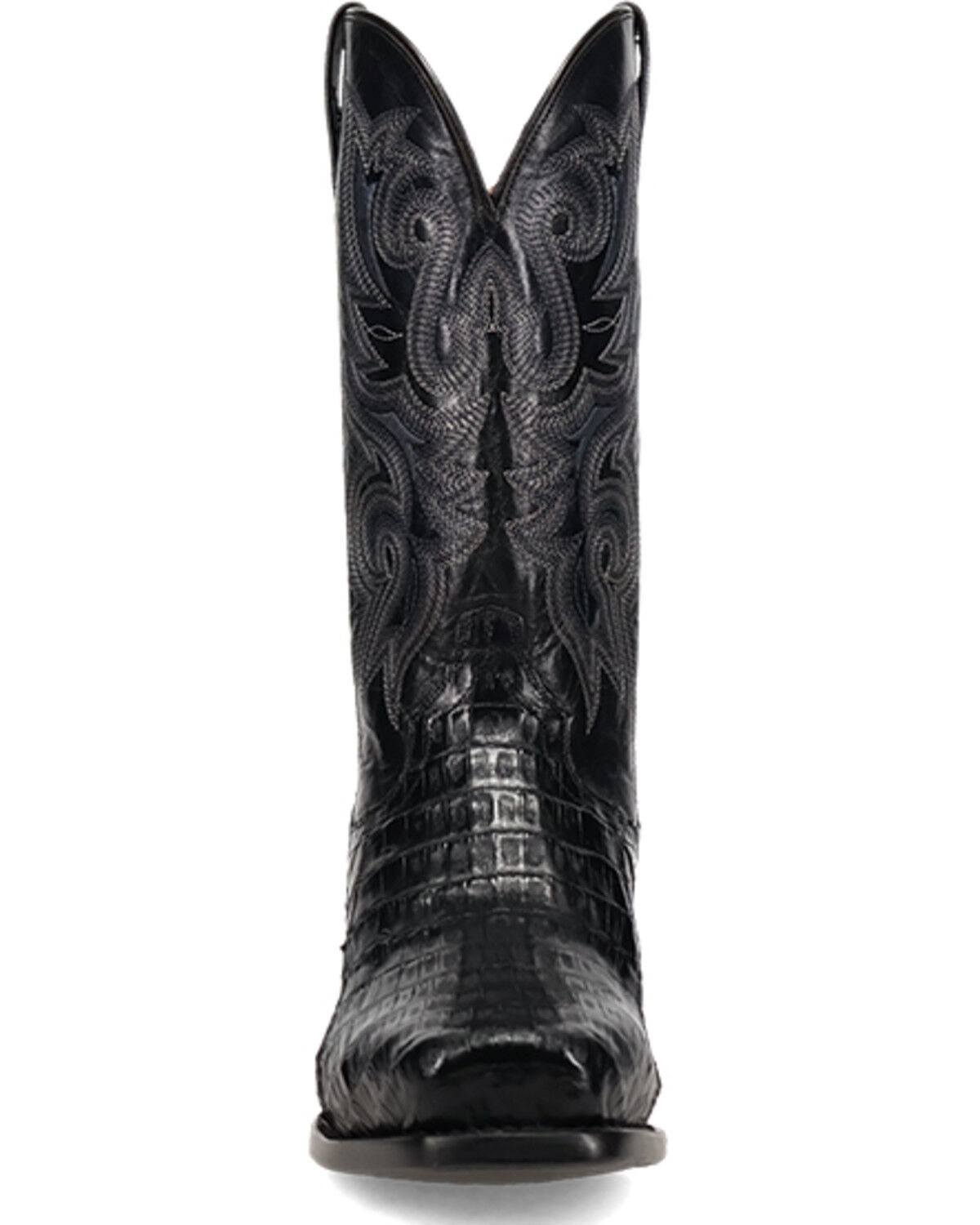 Image #4 - Dan Post Men's Zandor Exotic Caiman Western Boots - Square Toe, Black, hi-res