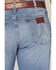 Image #4 - Wrangler Men's Retro Light Wash Slim Straight Stretch Denim Jeans, Light Wash, hi-res