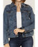 Image #3 - Wrangler Women's Yellowstone Laser Denim Jacket, Medium Wash, hi-res