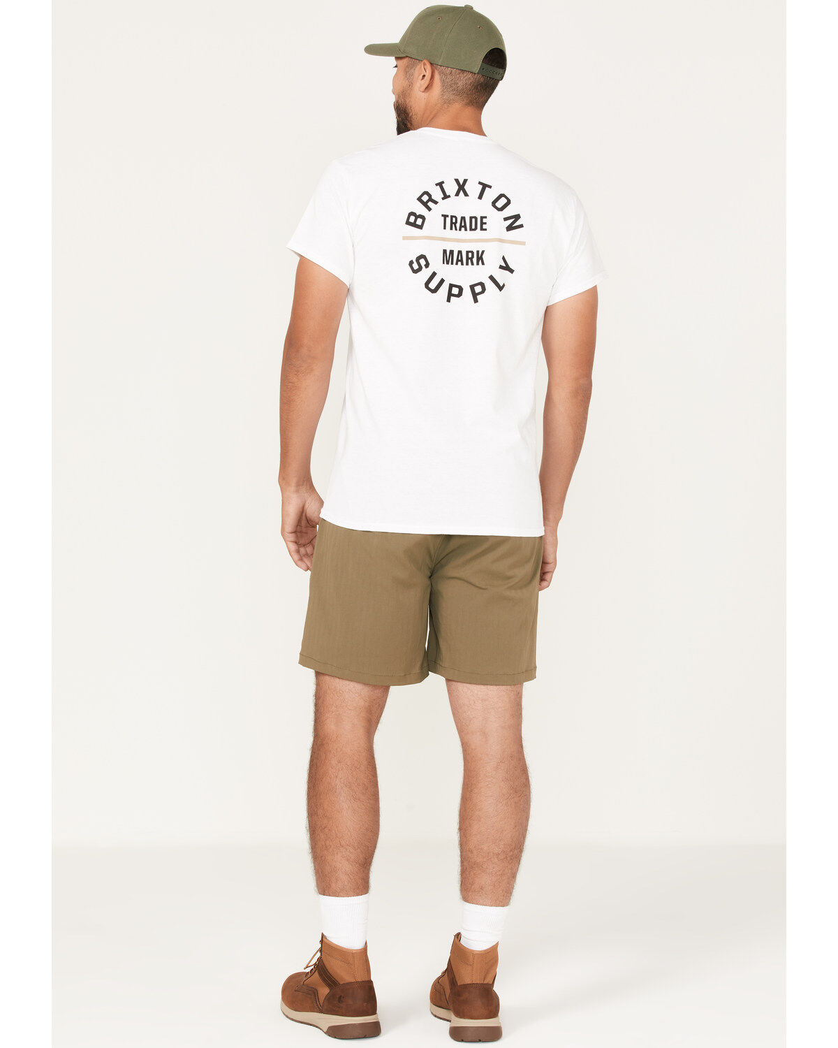 Image #4 - Brixton Men's Jupiter Service X Military Shorts, Olive, hi-res