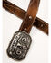 Image #2 - Cody James Boys' Cowboy Up Western Belt, Brown, hi-res