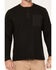 Image #3 - Lucky Brand Workwear Men's Slub Thermal Long Sleeve Pocket Henley Shirt, Black, hi-res