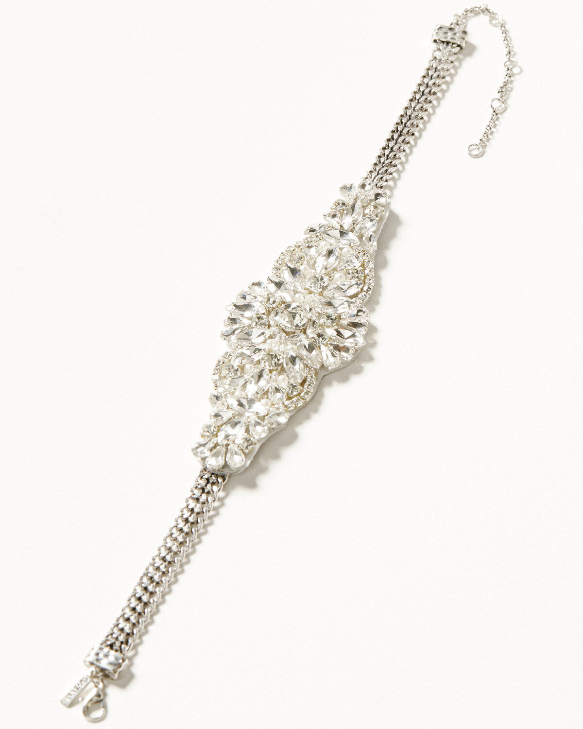 Image #1 - Shyanne Women's Bling Statement Necklace, Silver, hi-res
