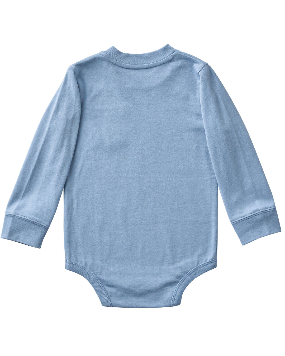 Image #2 - Carhartt Infant Boys' Long Sleeve Logo Pocket Onesie, Blue, hi-res