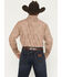 Image #4 - Ely Walker Men's Paisley Print Long Sleeve Pearl Snap Western Shirt - Big, Khaki, hi-res