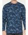 Image #3 - Hawx Men's Forge Camo Print Long Sleeve Work T-Shirt, Navy, hi-res