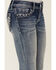 Image #2 - Grace in LA Girls' Medium Wash Butterfly Pocket Bootcut Stretch Denim Jeans, Medium Wash, hi-res