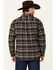 Image #4 - Dakota Grizzly Men's Wade Plaid Print Button-Down Zip Flannel Jacket, Charcoal, hi-res