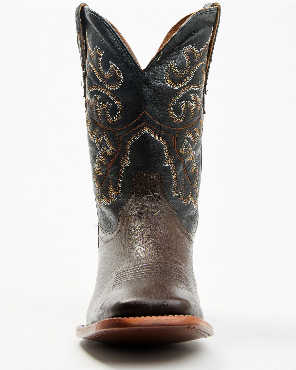 Image #4 - Cody James Men's Exotic Ostrich Western Boots - Broad Square Toe, Chocolate, hi-res