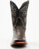 Image #4 - Cody James Men's Exotic Ostrich Western Boots - Broad Square Toe, Chocolate, hi-res