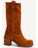 Image #1 - Cleo + Wolf Women's Scout Suede Fashion Boots - Round Toe, Cognac, hi-res
