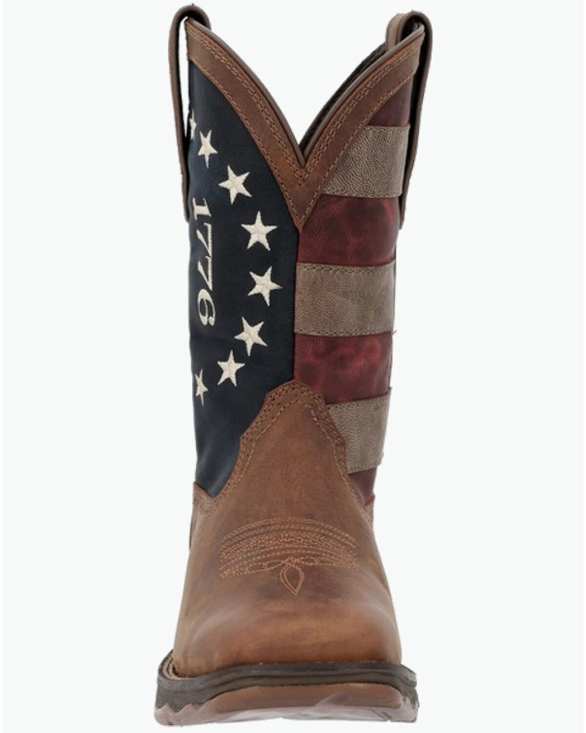 Image #4 - Durango Women's Lady Rebel&trade; America 250th Flag Performance Western Boots - Broad Square Toe, Red/white/blue, hi-res