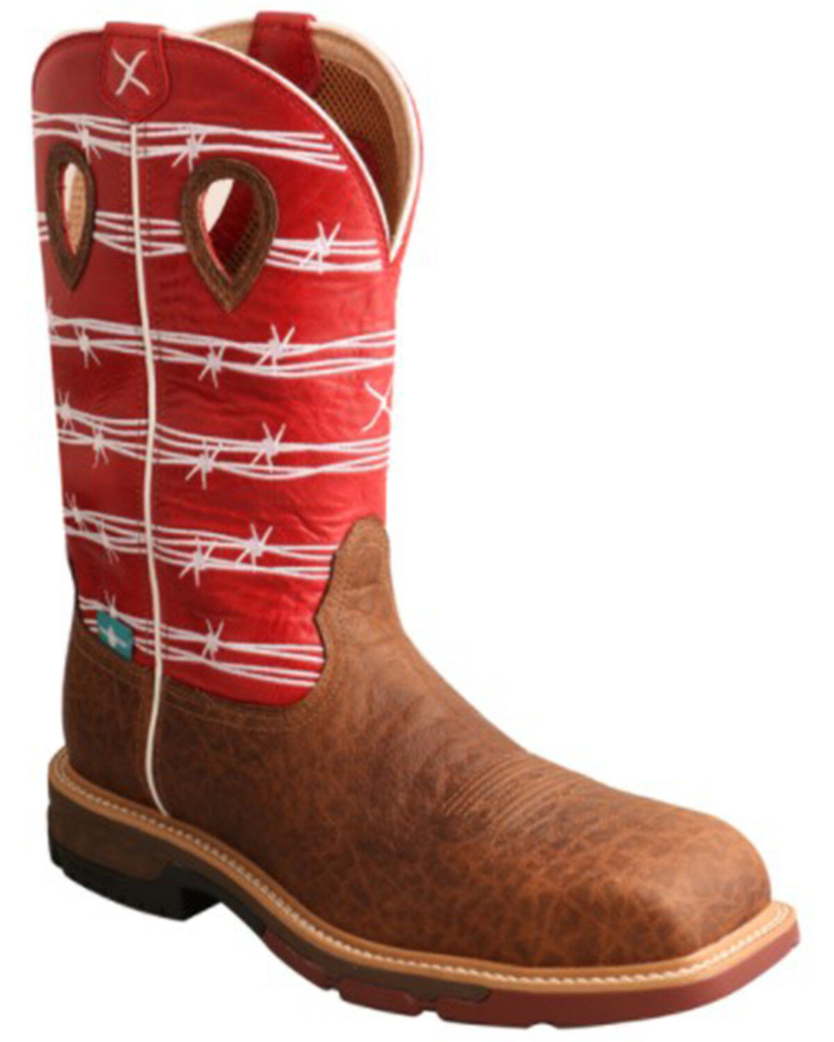 Twisted X Men's CellStretch Waterproof Work Boots - Nano Composite Toe, Brown, hi-res
