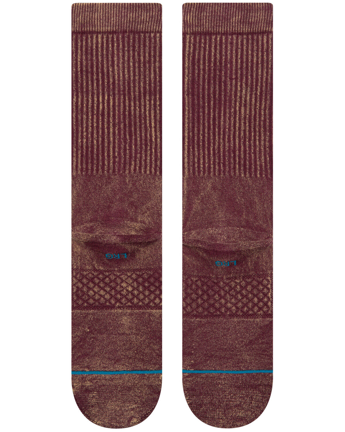 Image #2 - Stance Men's Icon Crew Socks, Red, hi-res