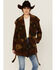 Image #1 - Cripple Creek Women's Southwestern Print Hooded Wrap Jacket , Brown, hi-res