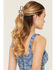 Image #1 - Shyanne Women's Beaded Bow Claw Clip, Blue, hi-res