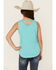 Image #4 - Rock & Roll Denim Girls' Horse Graphic Tank Top , Teal, hi-res