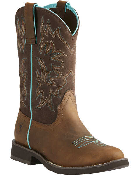 Image #1 - Ariat Women's Delilah Western Boots, Brown, hi-res