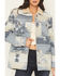 Image #3 - Idyllwind Women's Bluerose Southwestern Floral Print Sherpa Lined Jacket, Light Blue, hi-res