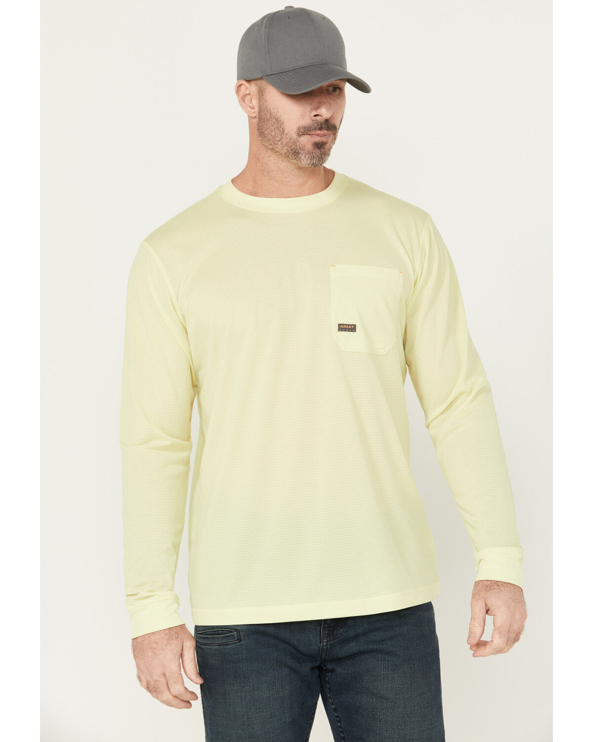 Image #1 - Ariat Men's Rebar Heat Fighter Long Sleeve Work Shirt - Big, , hi-res