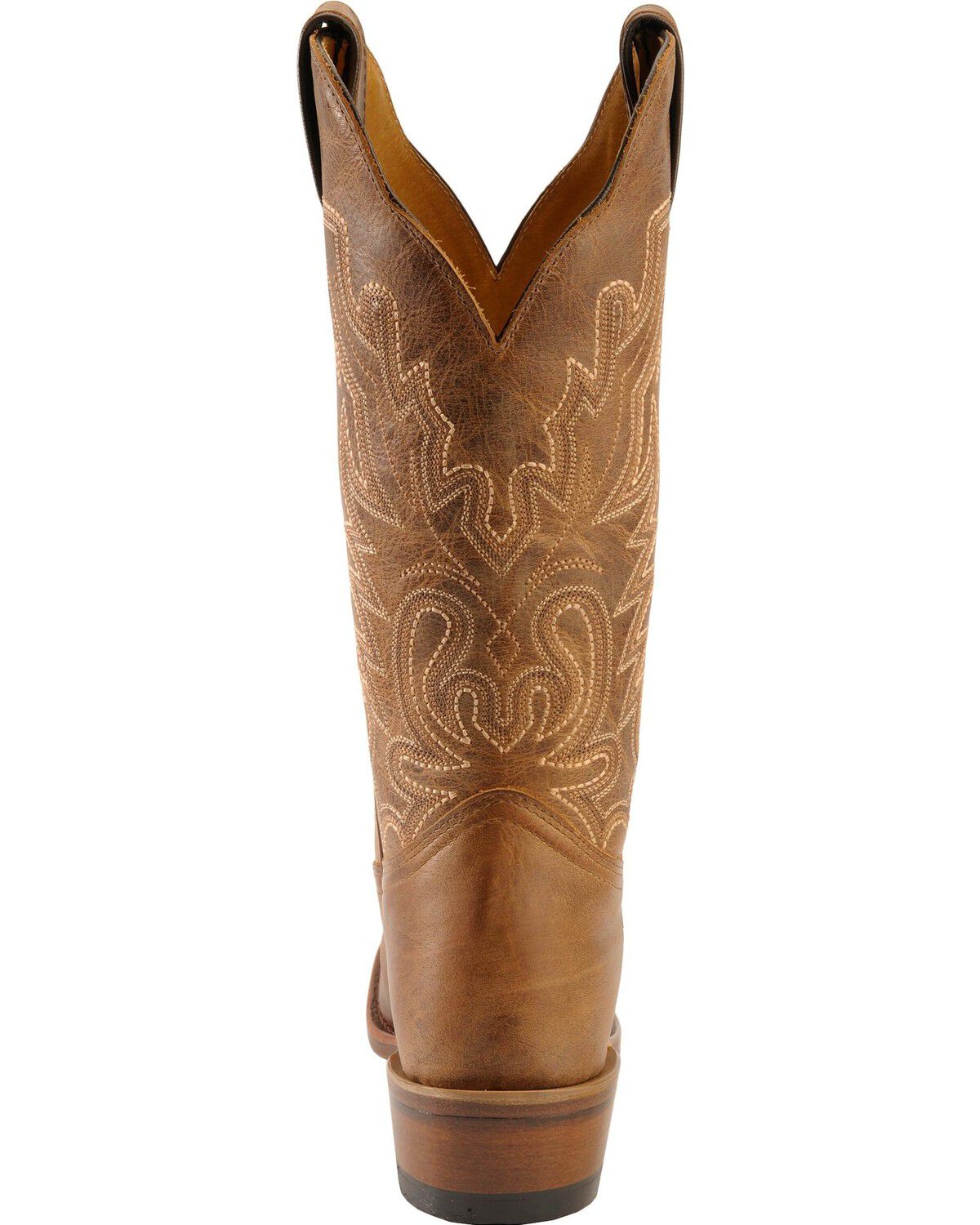 Image #7 - Boulet Women's Rancher Western Boots - Narrow Square Toe, Rustic Brn, hi-res