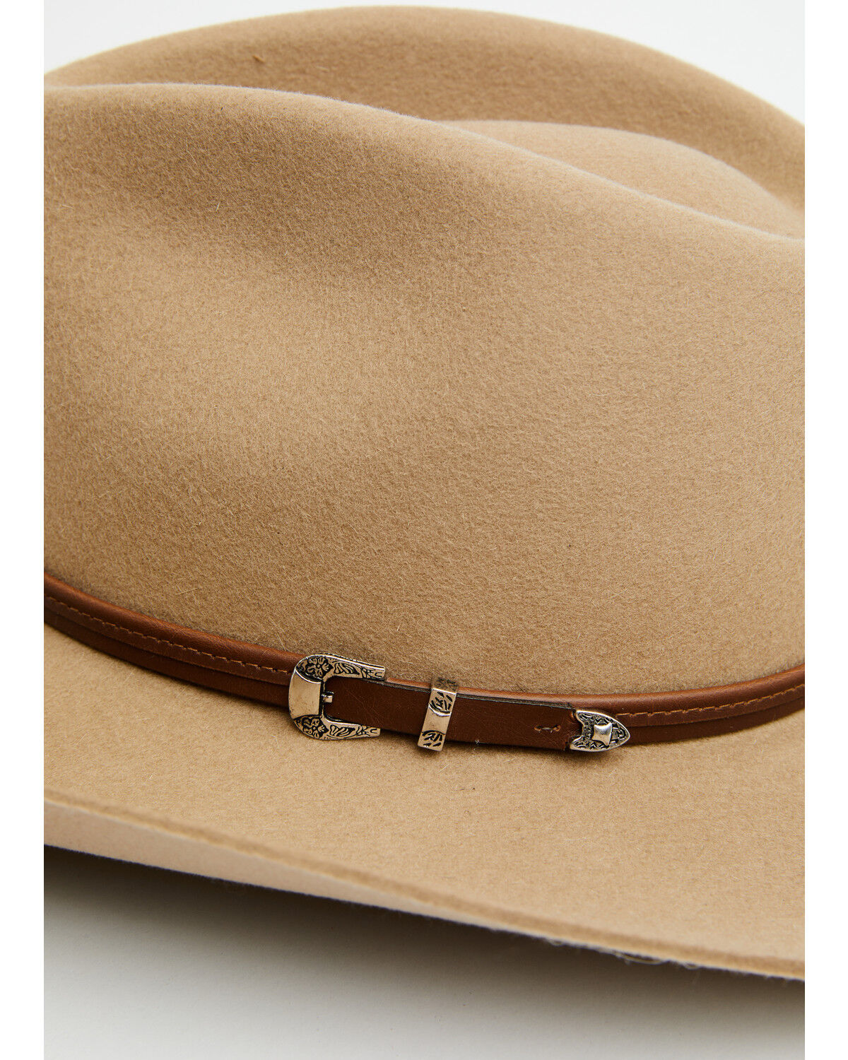 Image #2 - Stetson 4X Buffalo Felt Seneca Wool Felt Cowboy Hat, Silver Sand, hi-res