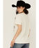 Image #4 - Shyanne Women's Bison Short Sleeve Graphic Tee, Off White, hi-res