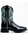 Image #2 - Dan Post Men's Eel Exotic Western Boots - Broad Square Toe, Black, hi-res