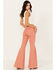 Image #3 - Shyanne Women's High Rise Super Flare Stretch Jeans, Rose, hi-res