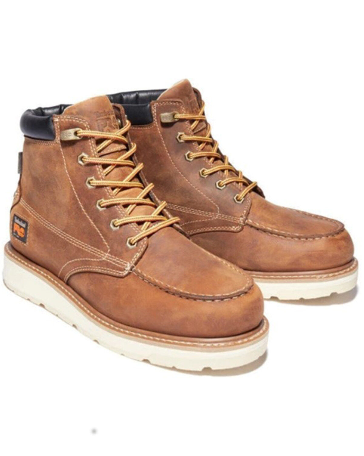 Timberland Pro Men's Gridworks 6" Waterproof Moc Work Boots - Alloy Toe, Brown, hi-res