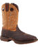 Image #1 - Rebel by Durango Men's Waterproof Steel Toe Western Work Boots, Brown, hi-res