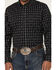 Image #3 - RANK 45&reg; Tiki Room Striped Print Long Sleeve Button-Down Stretch Western Shirt, Black, hi-res