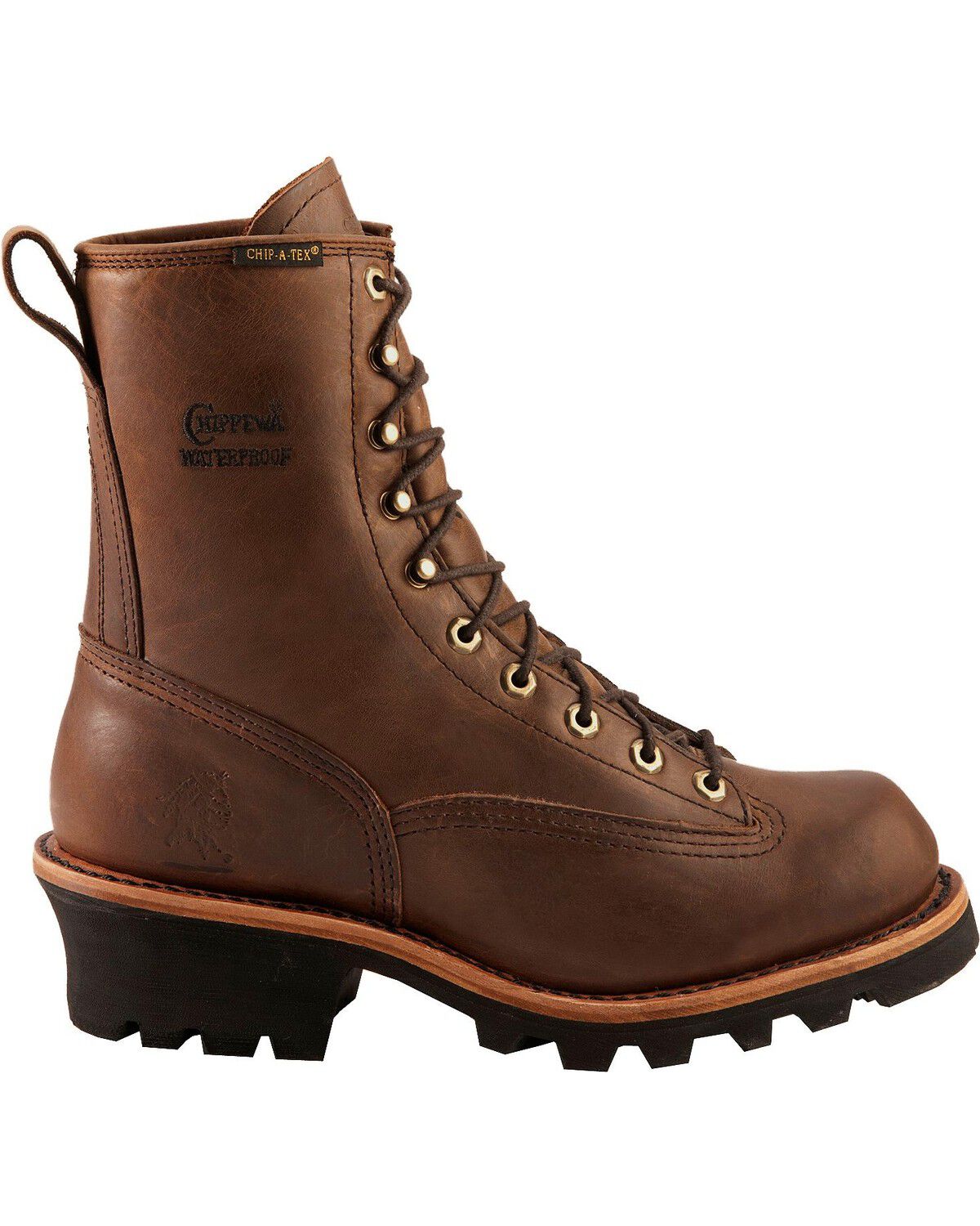 Image #2 - Chippewa Men's Lace-Up Logger Boots - Steel Toe, Bay Apache, hi-res