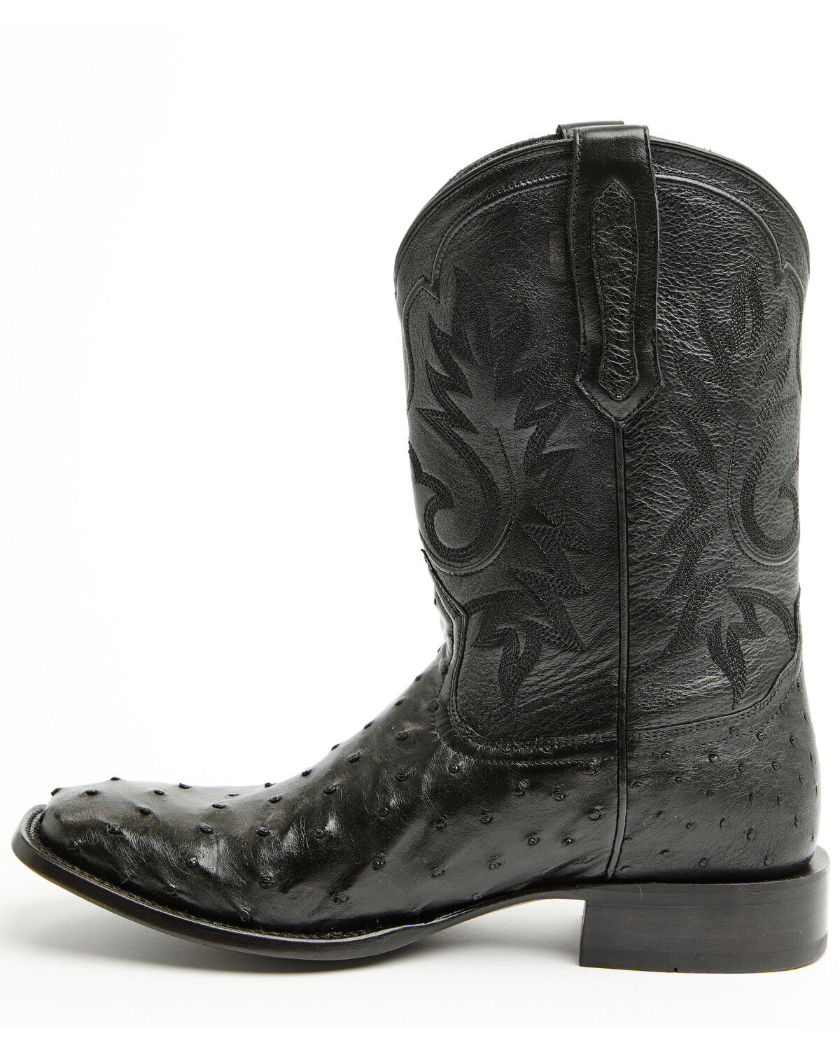 Image #3 - Cody James Black 1978&reg; Men's The Hayward Exotic Full Quill Ostrich Western Boots - Broad Square Toe, Black, hi-res