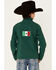 Image #3 - Ariat Boys' Team Mexico Patch Flag Zip-Front Softshell Jacket, Green, hi-res