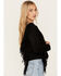 Image #2 - Shyanne Women's Faux Suede Fringe Jacket , Black, hi-res