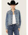 Image #1 - Idyllwind Women's Embellished Denim Trucker Jacket , Medium Wash, hi-res