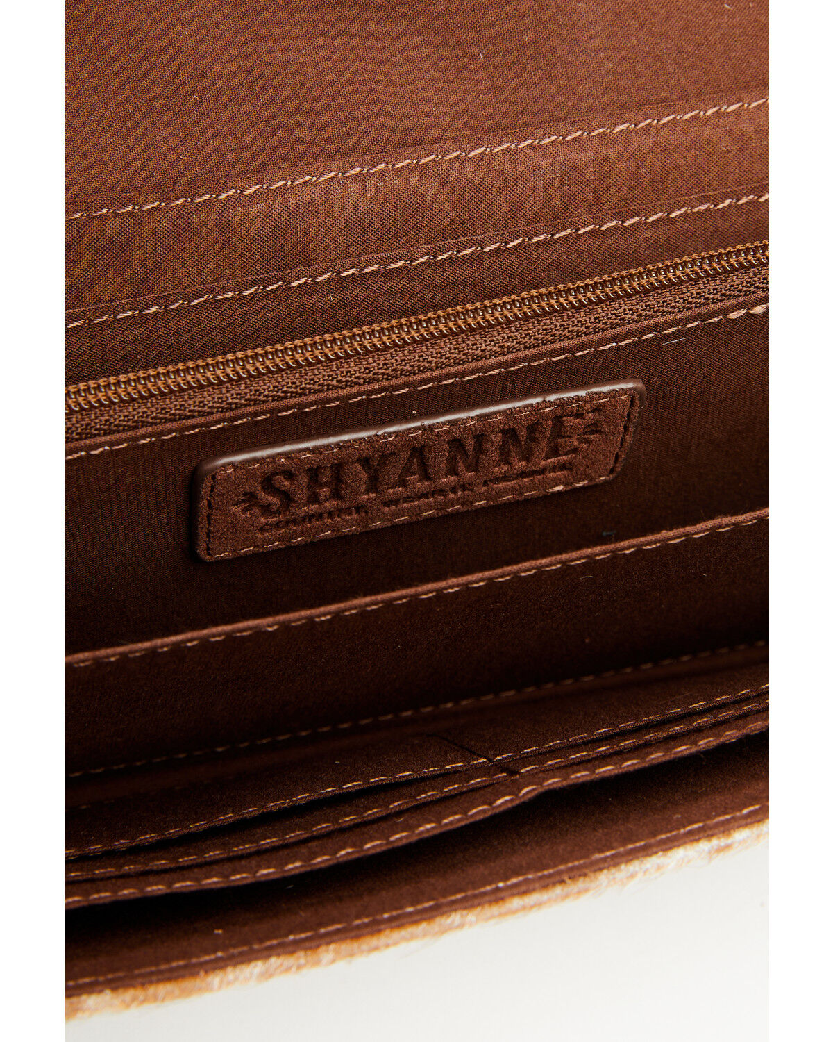 Image #4 - Shyanne Women's Sable Hair On Tooled Leather Wallet, Brown, hi-res