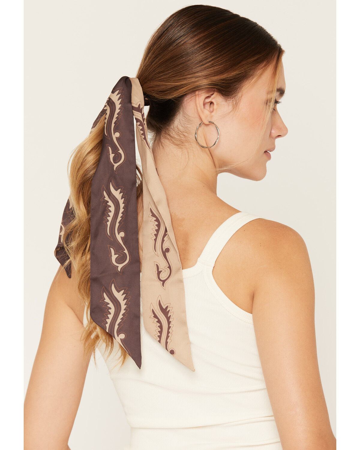 Image #1 - Idyllwind Women's Landers Silky Hair Scarf Pack - 2 Piece, Brown, hi-res