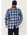 Image #1 - Ariat Men's FR Bighorn Plaid Print Long Sleeve Snap Work Shirt, Blue, hi-res