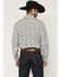 Image #4 - Gibson Trading Co Men's Bone Ridge Paisley Print Long Sleeve Snap Western Shirt, Ivory, hi-res