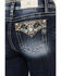 Image #2 - Miss Me Women's Dark Wash Mid Rise Bootcut Stretch Denim Jeans , Dark Wash, hi-res