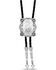 Image #2 - Montana Silversmiths Men's Scalloped Square Bolo Tie, Silver, hi-res