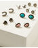 Image #2 - Shyanne Women's Cowgirl Earrings Set - 11 Piece, Silver, hi-res