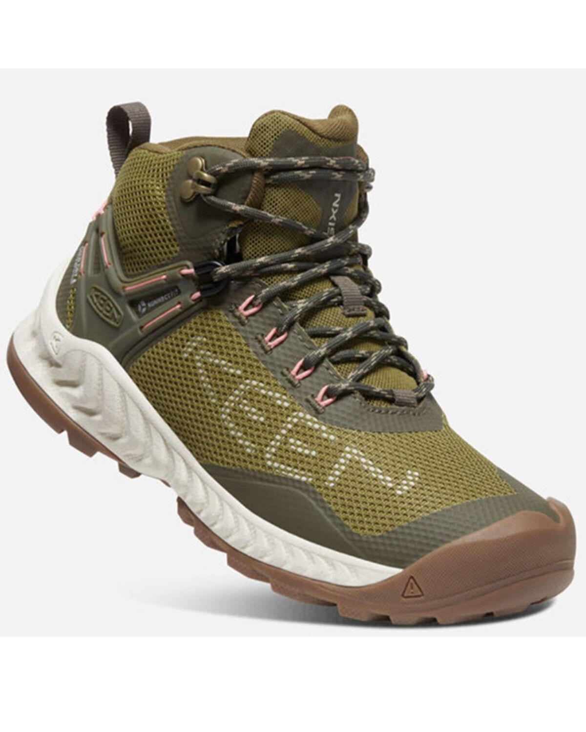 Image #1 - Keen Women's NXIS EVO Waterproof Hiking Boots, Olive, hi-res